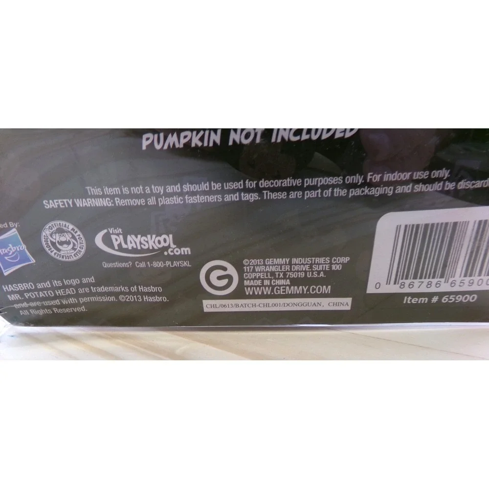 Gemmy 2013‎ Playskool Mr Potato Head Pumpkin Push Ins NEW